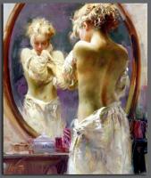 Pino Daeni - Impression oil painting.